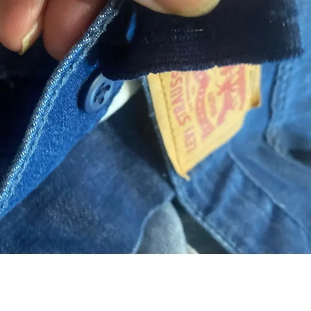 Levi's 514 Straight Jeans Boys Size 12 Husky 32x27 Adjustable Waist Blue Denim
